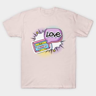 Pop Art Back To School T-Shirt For Girls T-Shirt